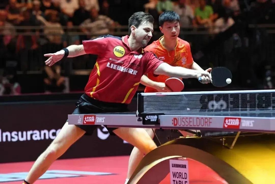 德国乒乓球队力克法国乒乓球队，波尔统治全场