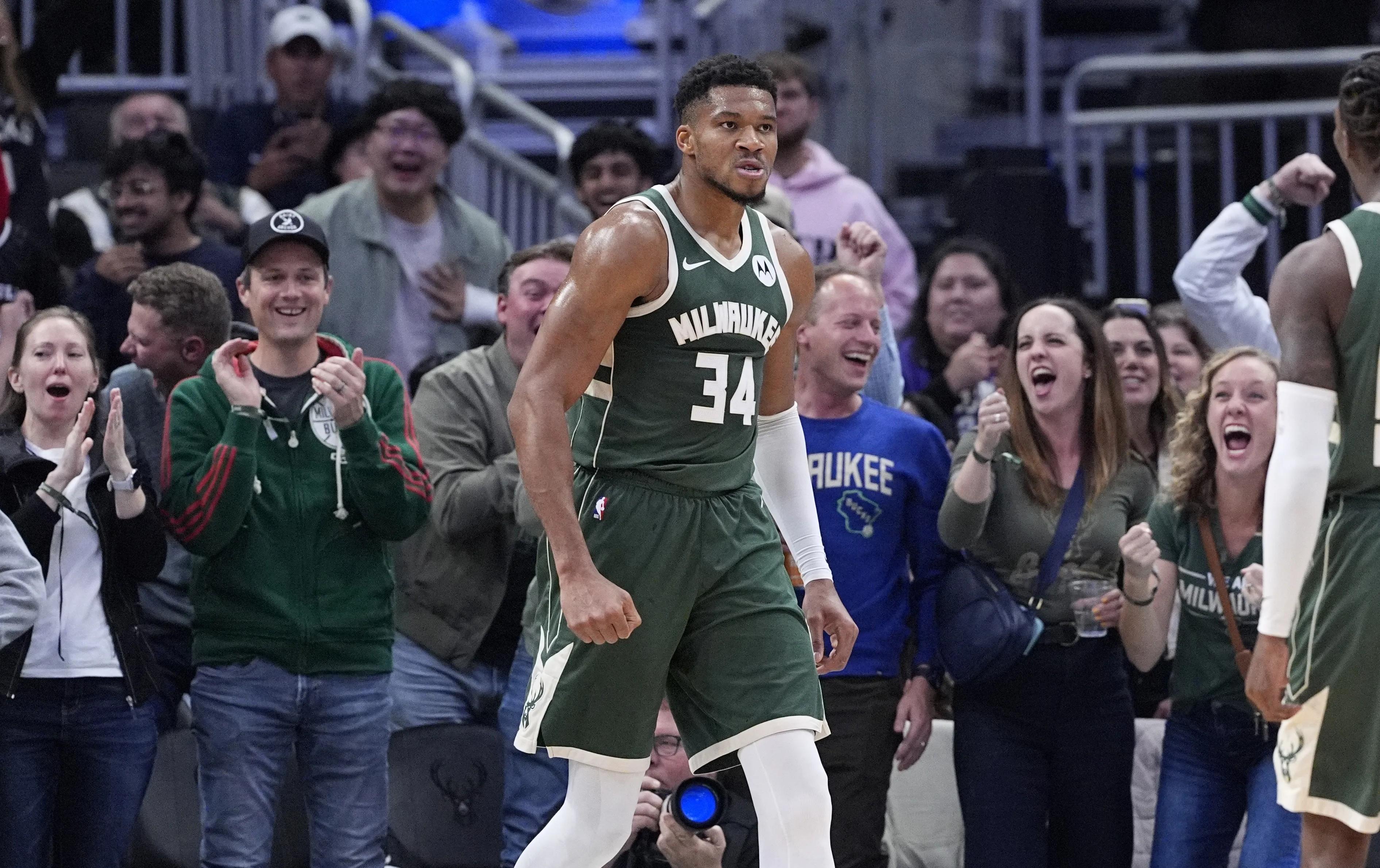 雄鹿碾压凯尔特人，字母哥高光表现